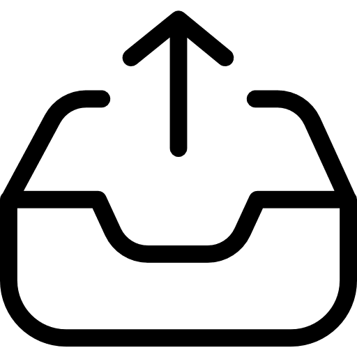 Outbox outbox networking files and folders icon