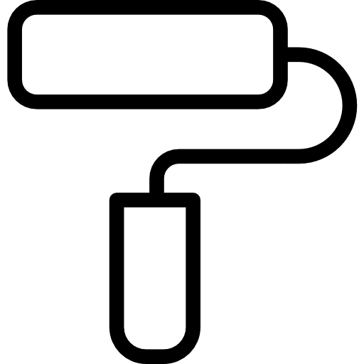 Paint roller construction and tools home repair improvement icon