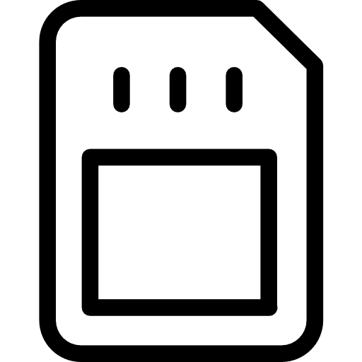 Sim card sim card memory card device icon