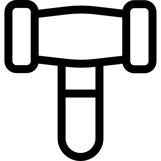 Hammer improvement tools and utensils construction icon