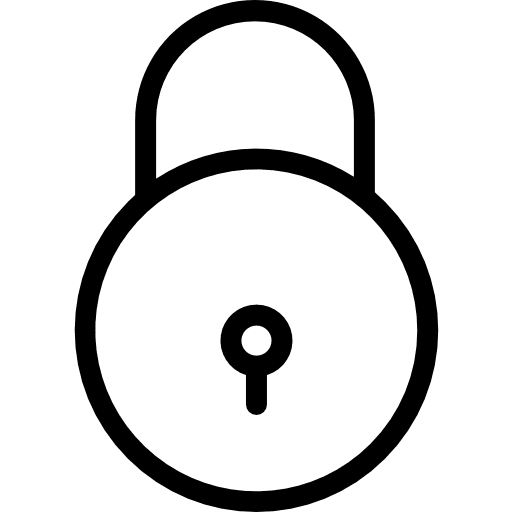 Padlock tools and utensils security padlock icon