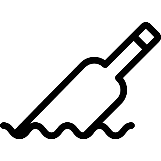 Bottle communications water bottle icon