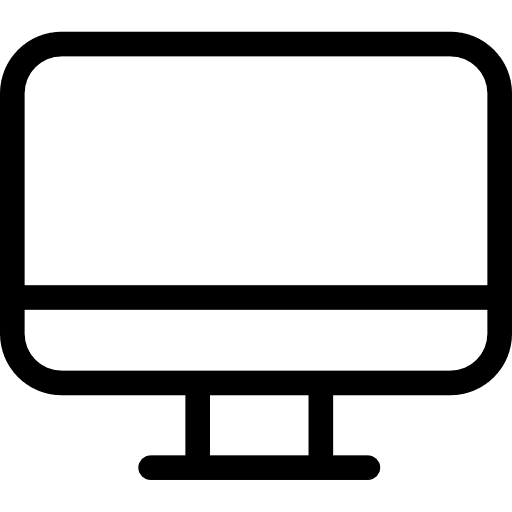 Monitor tv electronics screen icon