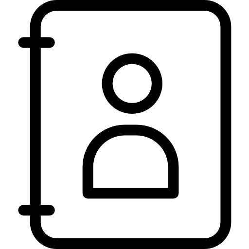 Agenda education address book business icon