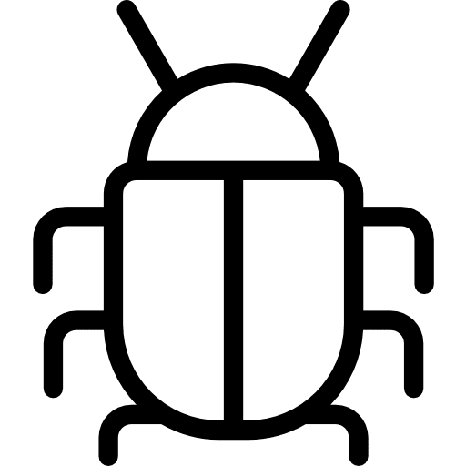 Bug bug animals malware icon