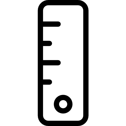 Ruler fitness tools ruler icon