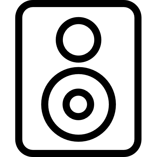 Speaker speakers sound box music player icon