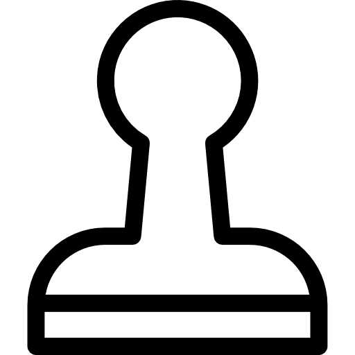 Stamp rubber stamp ui business icon