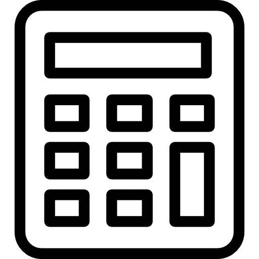 Calculator maths calculating calculator icon