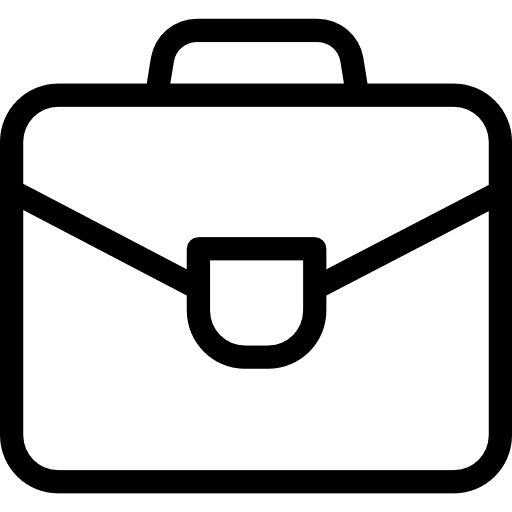 Suitcase bag business travel icon