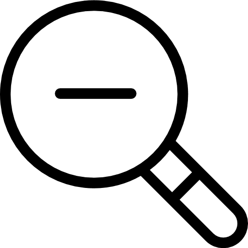 Zoom out loupe ui zoom icon