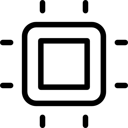 Chip electronic cpu chip icon