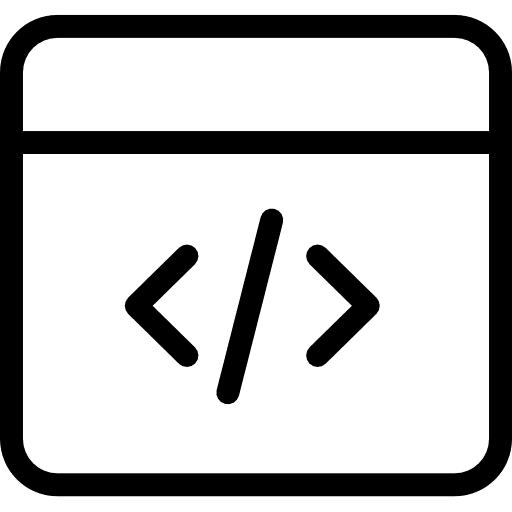 Coding coding browser multimedia icon