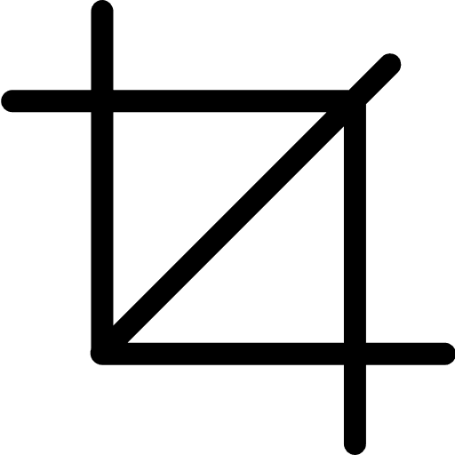 Crop edit tools symbol crop icon