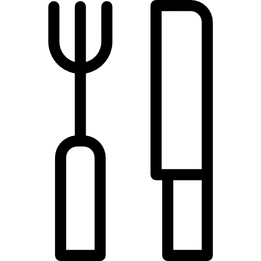 Cutlery utensils eating food and restaurant icon