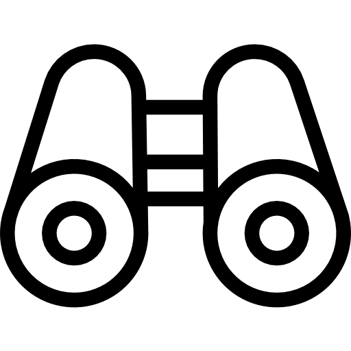 Binocular sight goggles outlook icon