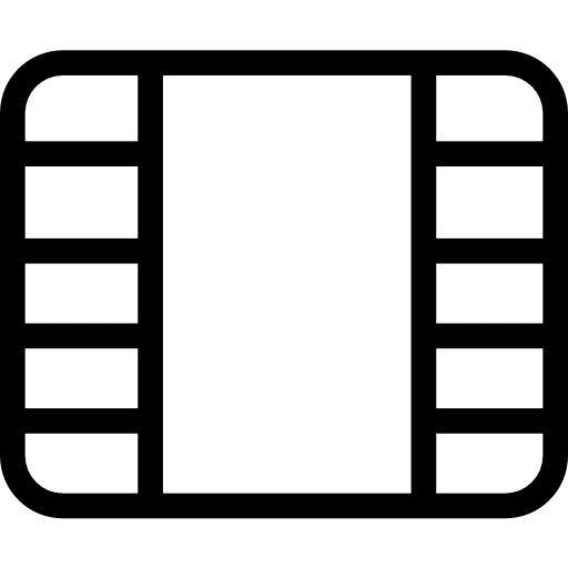 Film reel interface movie technology icon