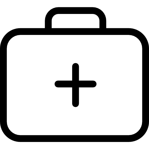 First aid kit hospital first aid kit healthcare and medical icon