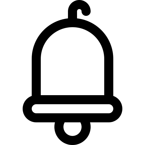 Notification music and multimedia school bell ui icon Notification music and multimedia school bell ui icon