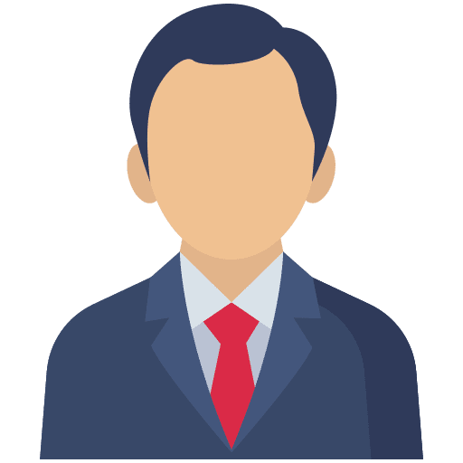 Manager sales person professions and jobs executive icon