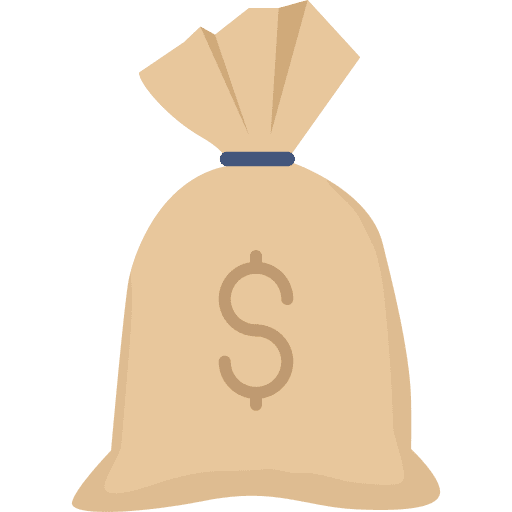 Cash bag profit income cash bag icon Cash bag profit income cash bag icon