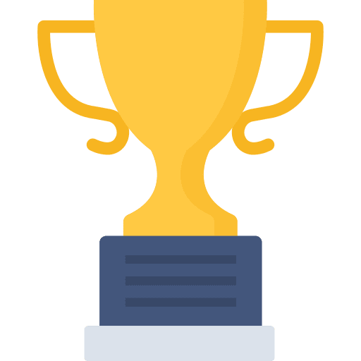 Trophy award success champion icon Trophy award success champion icon