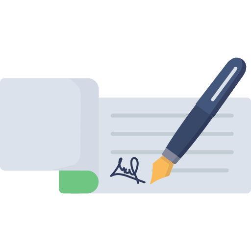 Cheque cheque paying order icon Cheque cheque paying order icon