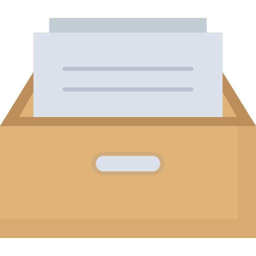 Draw repository document files and folders icon Draw repository document files and folders icon