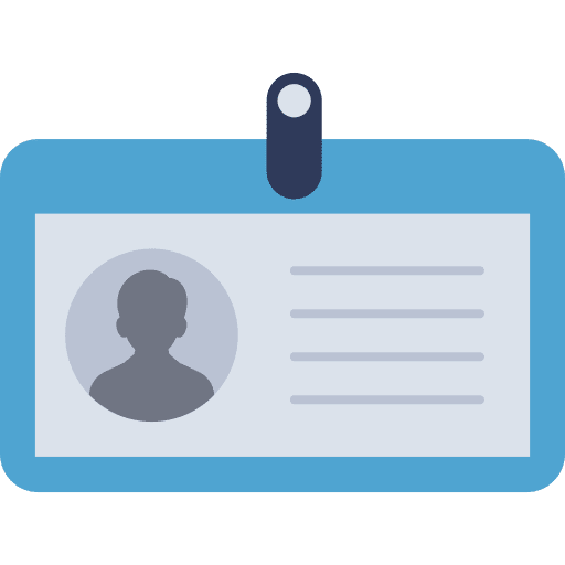 Id card identity id card office icon Id card identity id card office icon