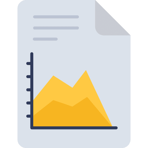 Graph business analytics report icon Graph business analytics report icon