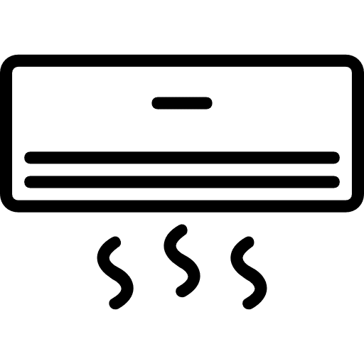Air conditioner heating air conditioner machine icon