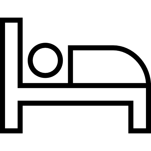 Bed comfortable bed furniture icon