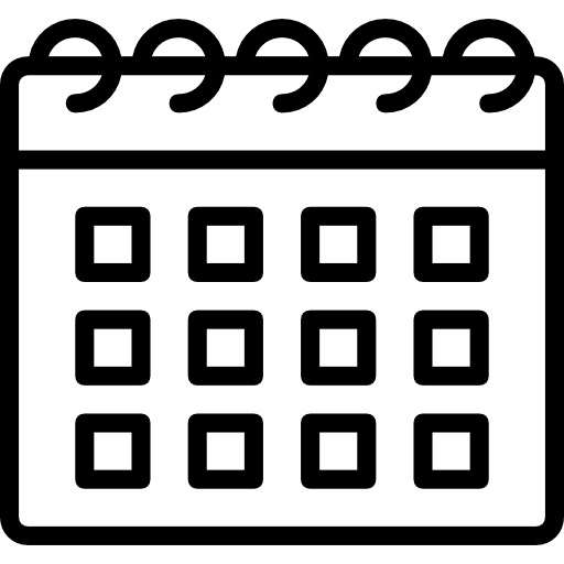 Calendar time schedule administration icon