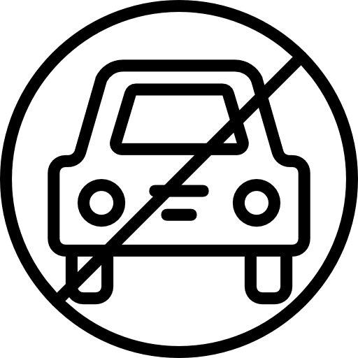 Car forbidden automobile vehicle icon