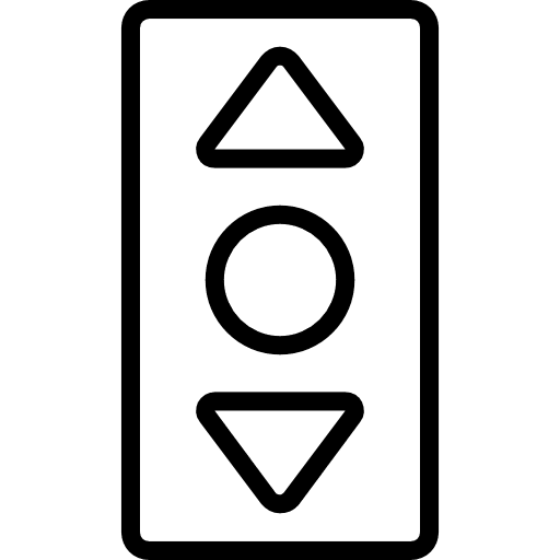 Elevator holidays arrows up and down icon