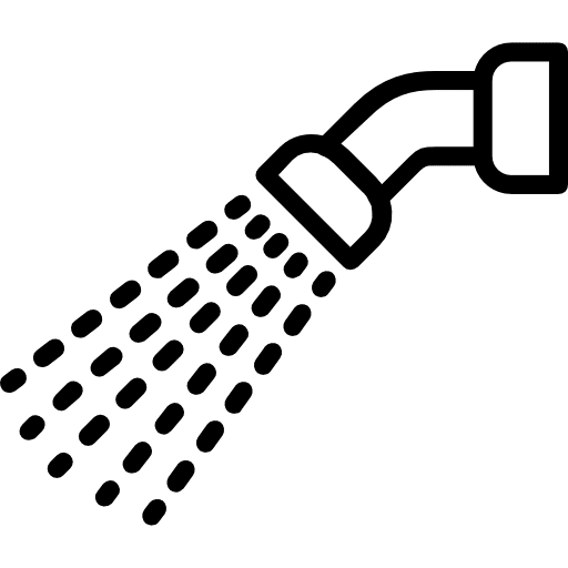 Shower shower head hygiene holidays icon