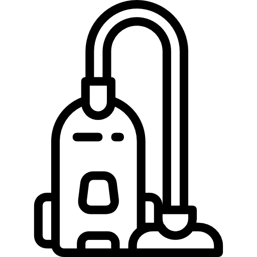 Vacuum cleaner furniture and household housekeeping cleaning icon