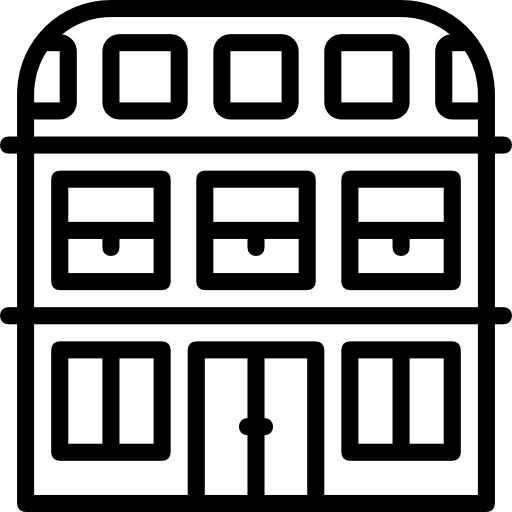 Building town architectonic buildings icon