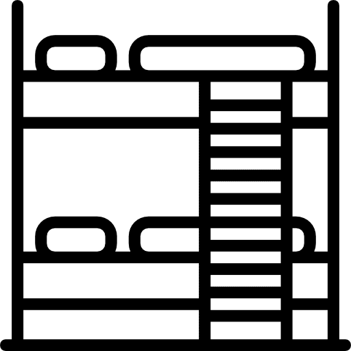 Bunk bunk bed bunk furniture and household icon