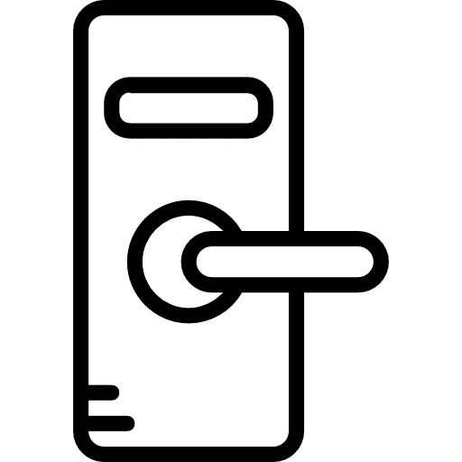 Doorknob holidays door furniture and household icon