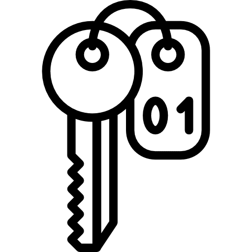 Room key access key holidays icon