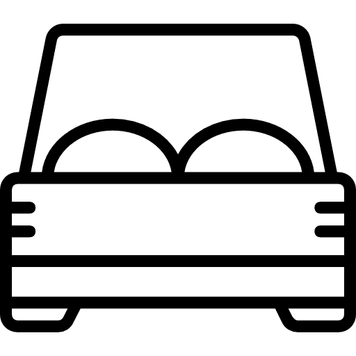 Bed comfortable furniture bedroom icon