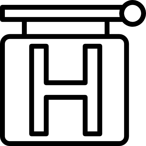 Hotel sign hotel sign hostel hotel icon