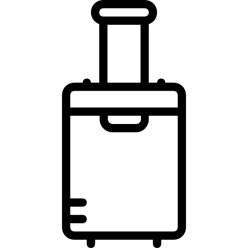 Luggage transport trolley luggage icon