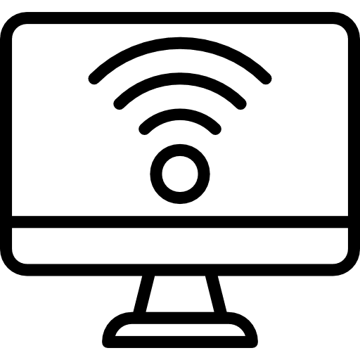 Monitor tv television screen icon