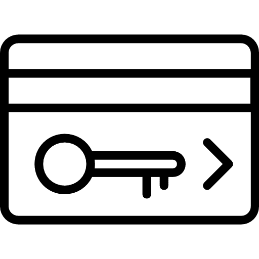 Room key holidays electronic access icon