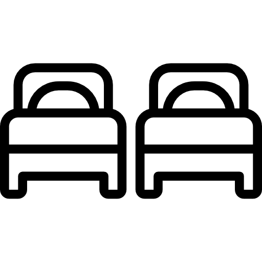 Beds beds bedroom holidays icon