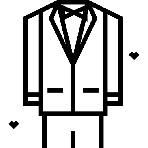 Suit fashion clothing dresscode icon
