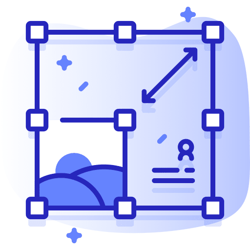 Resize transform picture edition icon Resize transform picture edition icon