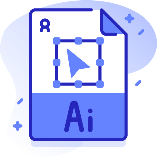 Ai file format graphic design document illustrator icon Ai file format graphic design document illustrator icon